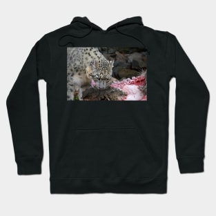 Snow Leopard's Lunch Hoodie